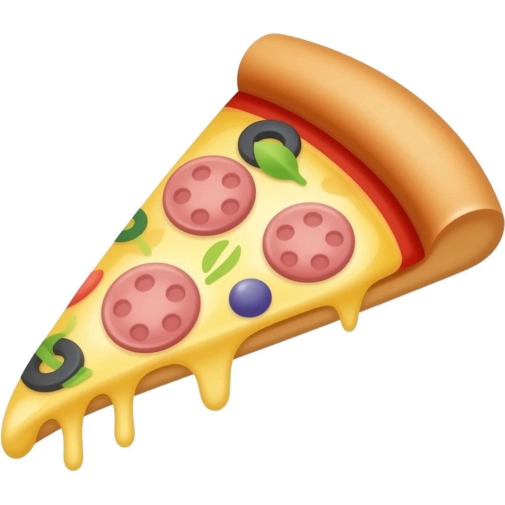 Emoji fetta di pizza Margherita emoji