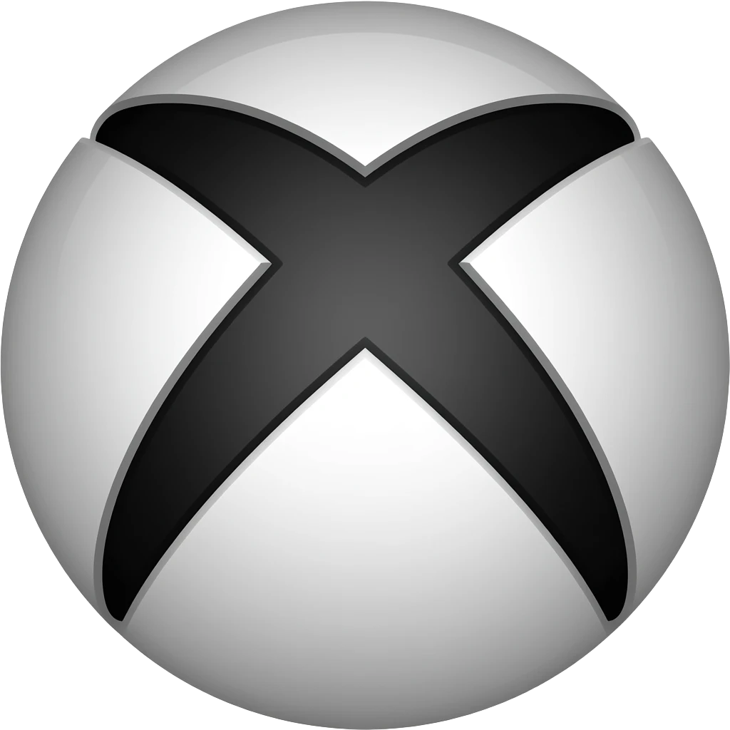 xbox logo black and white emoji