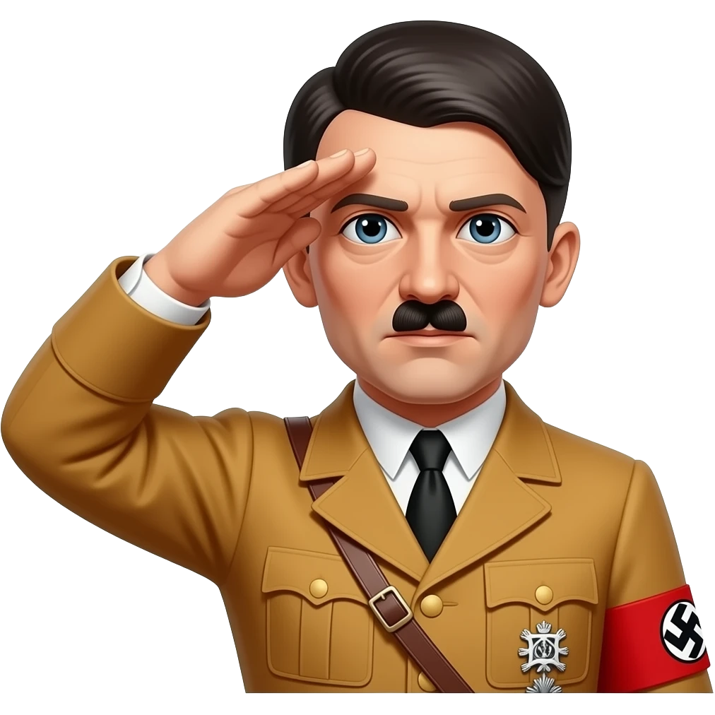 Adolf hitler saluter emoji