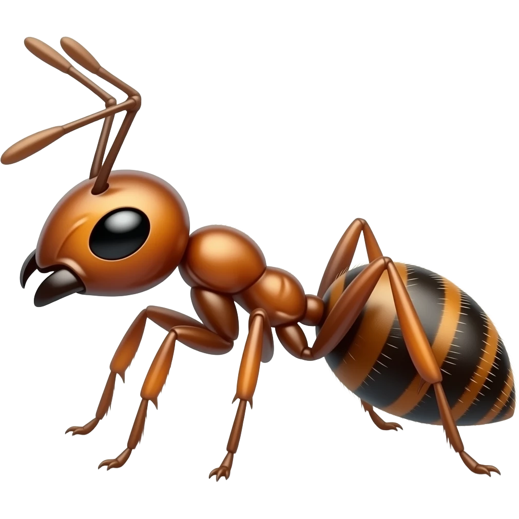 ants walking  in a row emoji