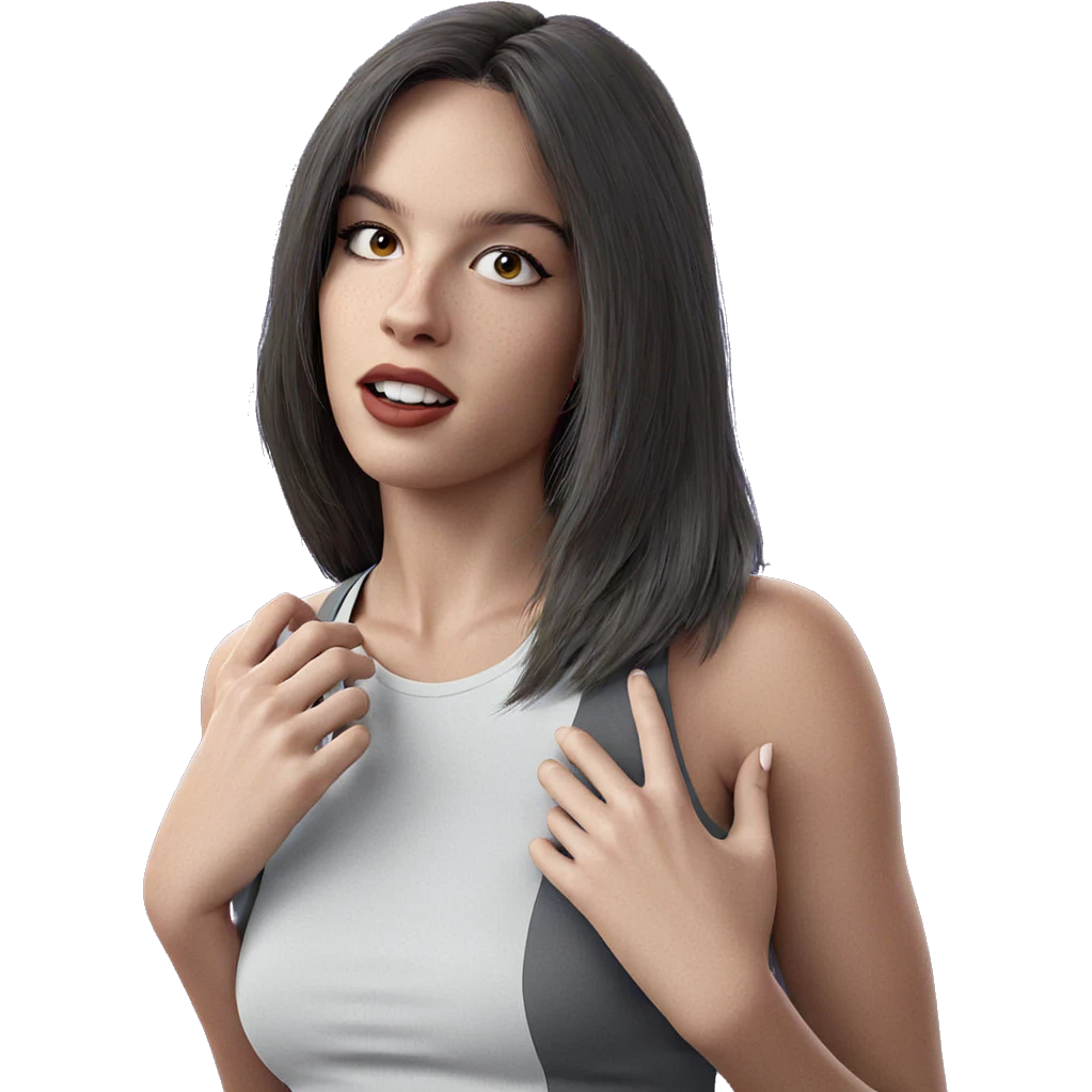 realistic portrait of girl emoji