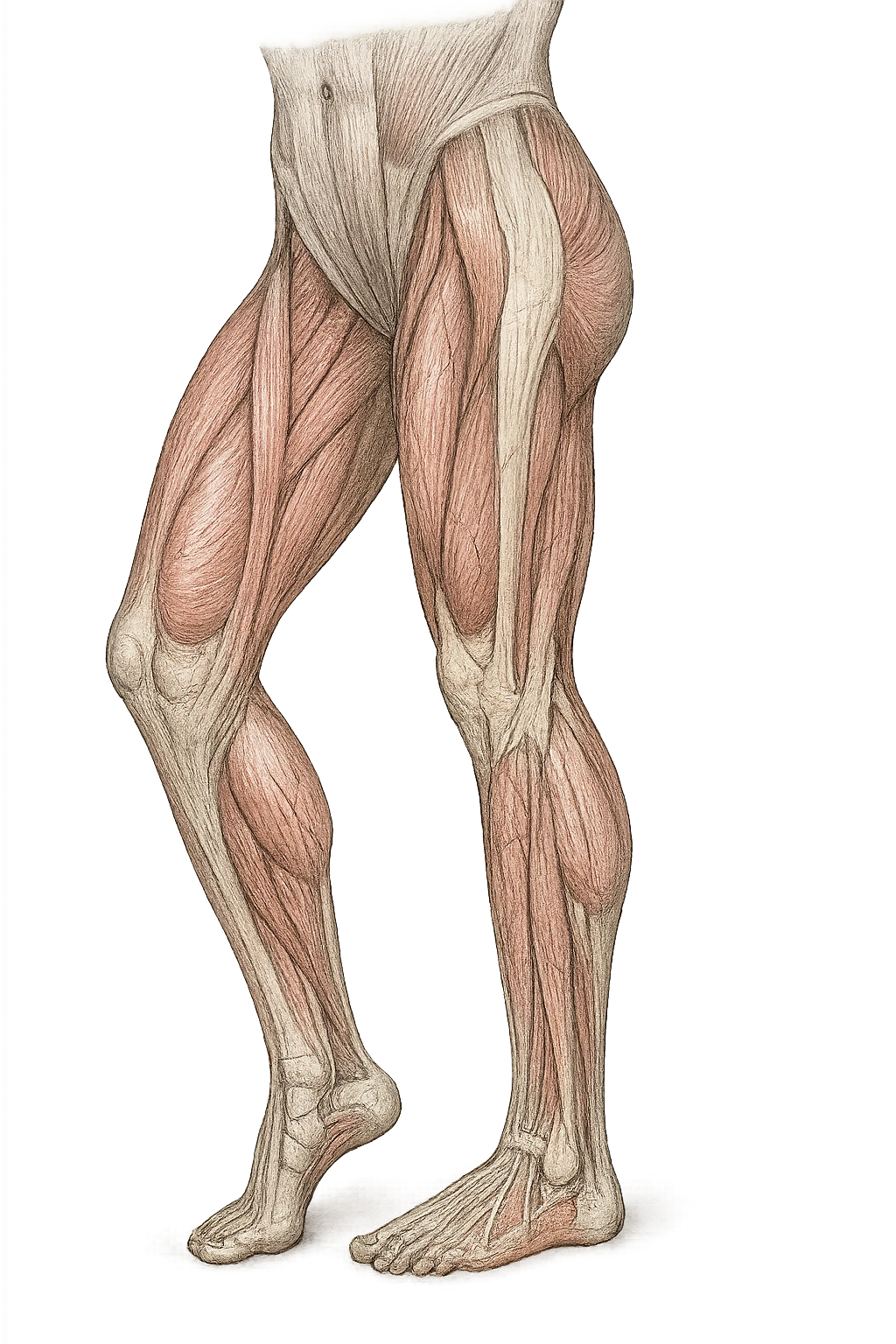 FOTO IDENTICA PRENDI SPUNTO DALLA FOTO E FAMMI A LIVELLO ANATOMICO LA GAMBA IN SOVRACCARICO emoji