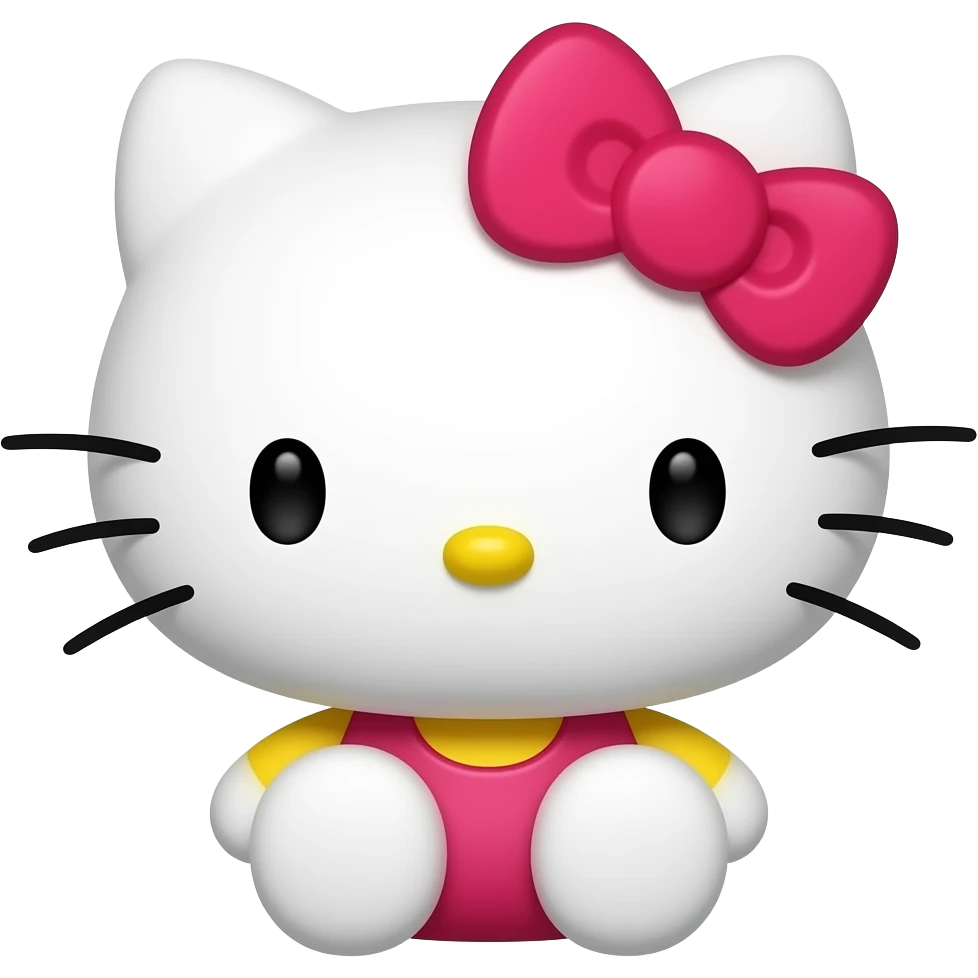 hello kitty with emotion emoji