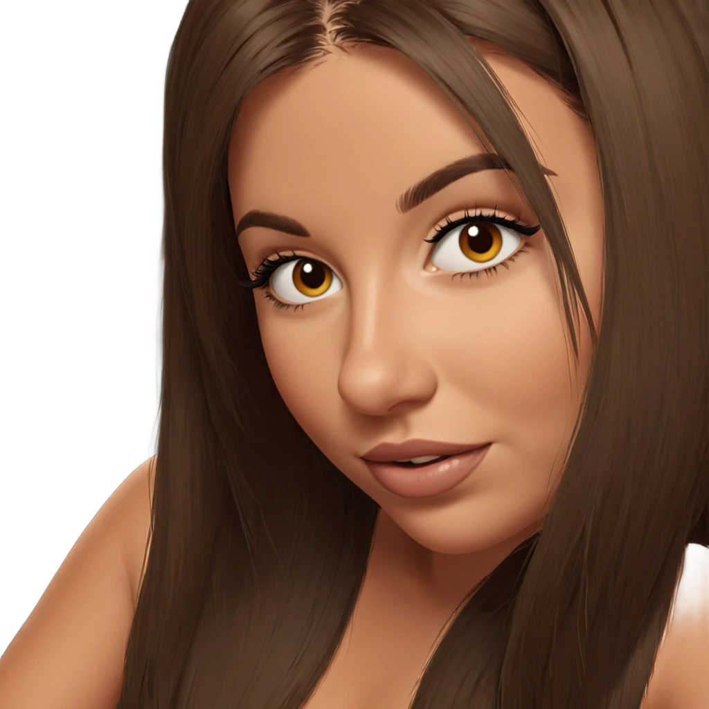 brown-haired girl portrait emoji