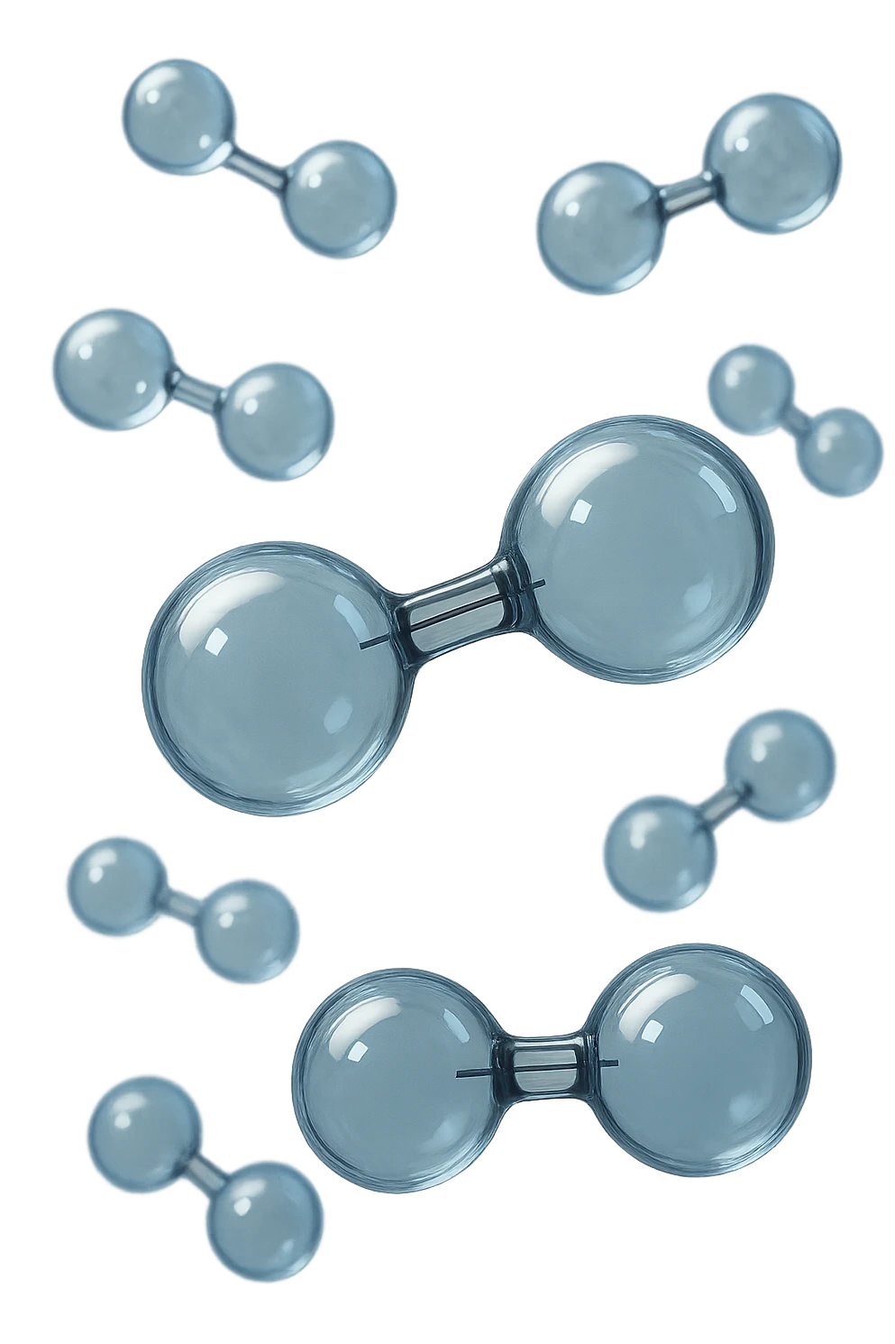 molecole di ossigeno che volano realistiche emoji