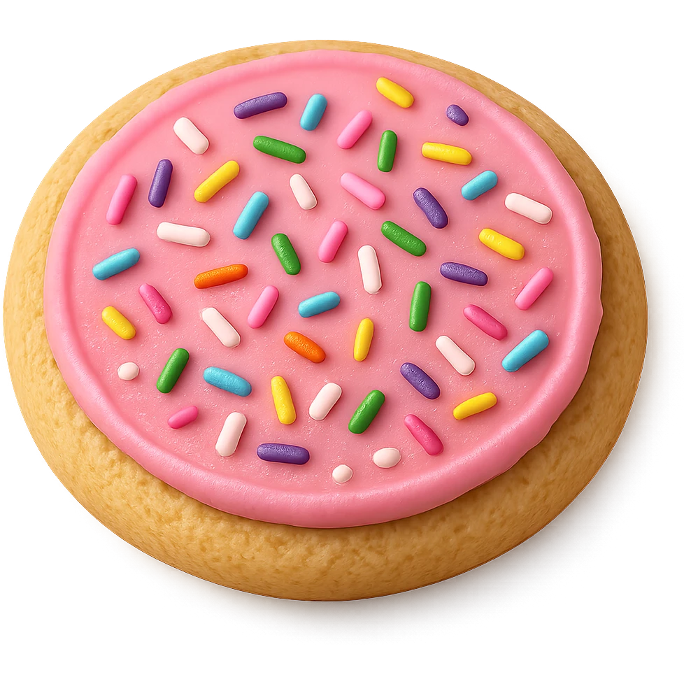 pink cookie emoji