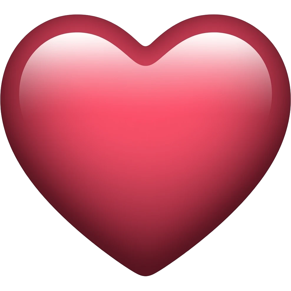 Maroon heart emoji