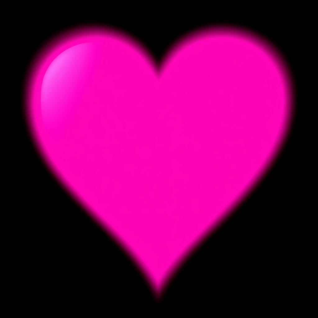 goth pink heart, remove background emoji