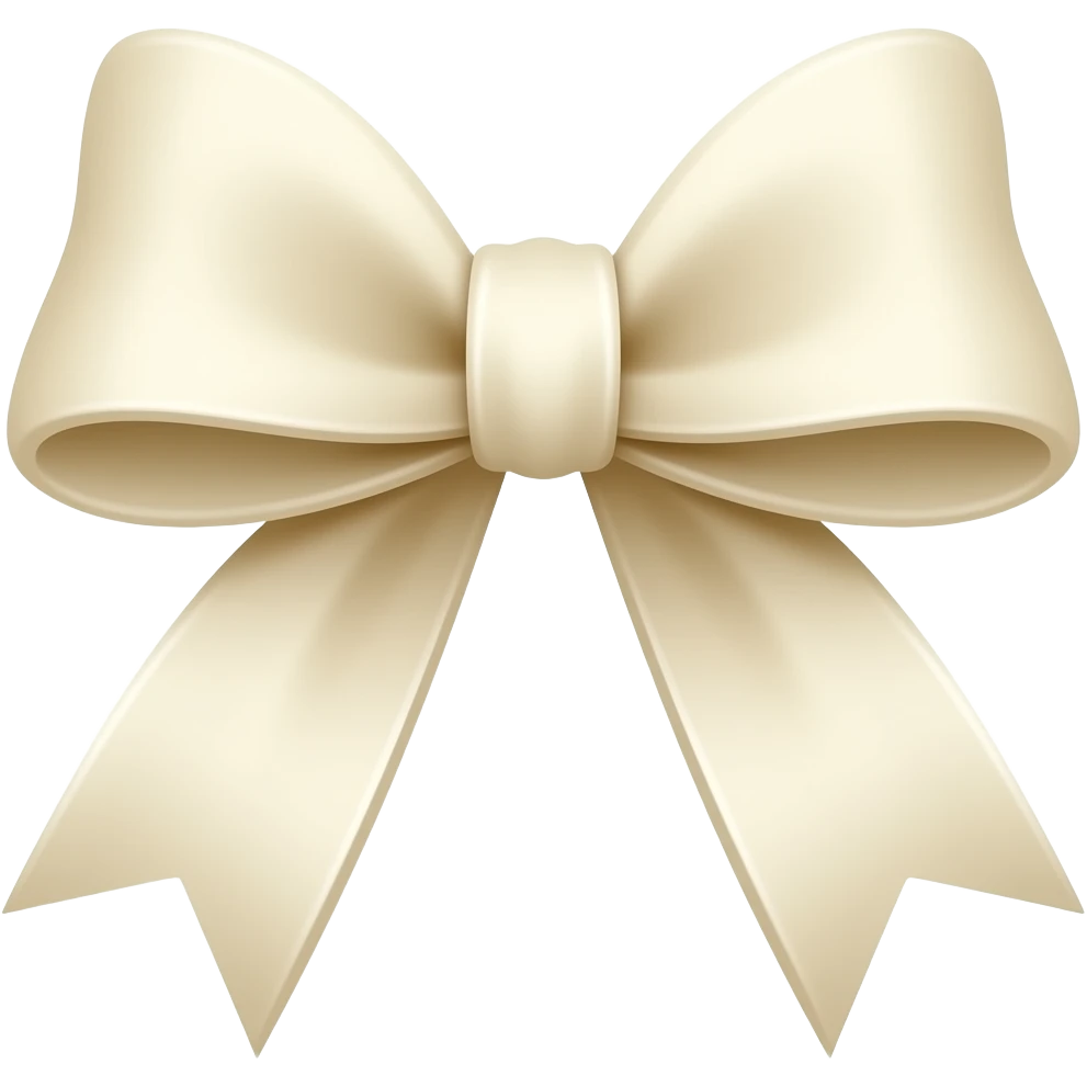 turn into withe chocolate ribbon bow emoji