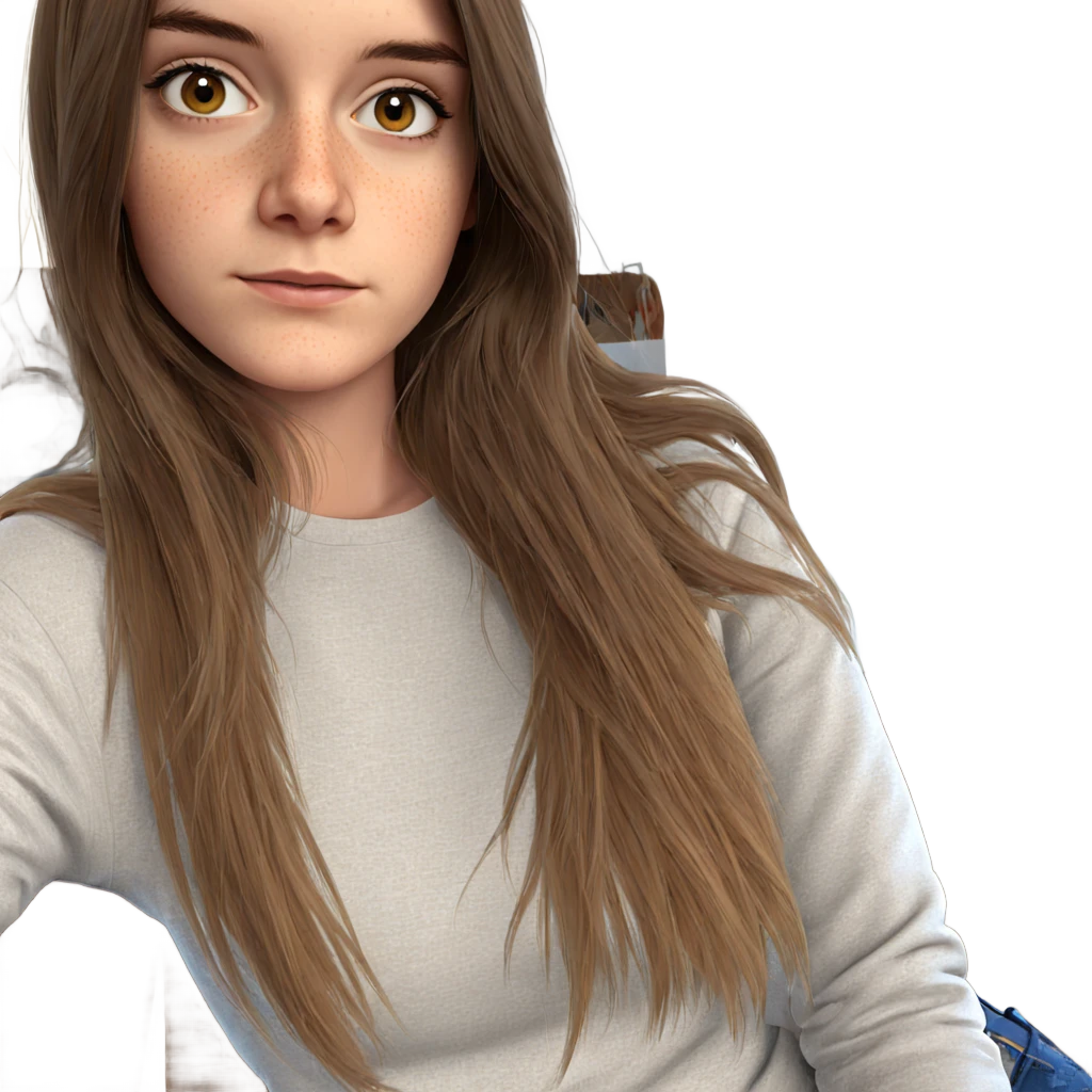 two girls with freckles emoji