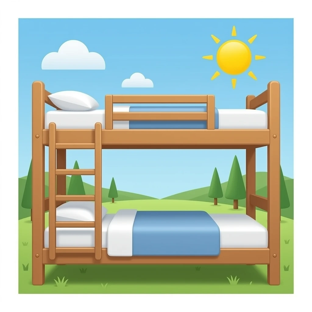 Bunk bed room emoji