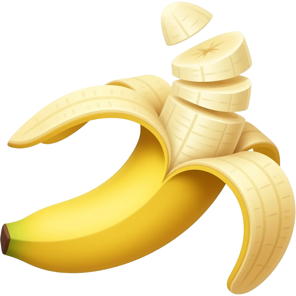 Chopped banana emoji