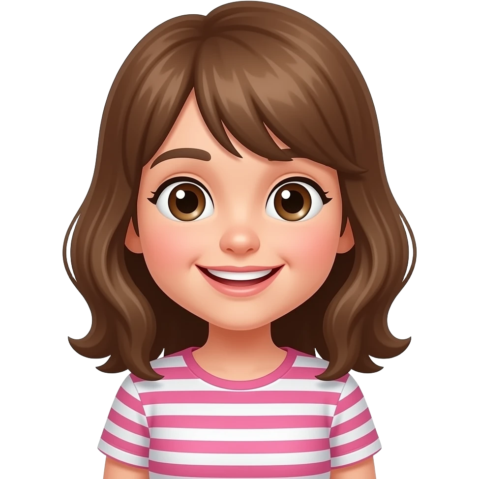 a Emogji girl smiling and being happy emoji