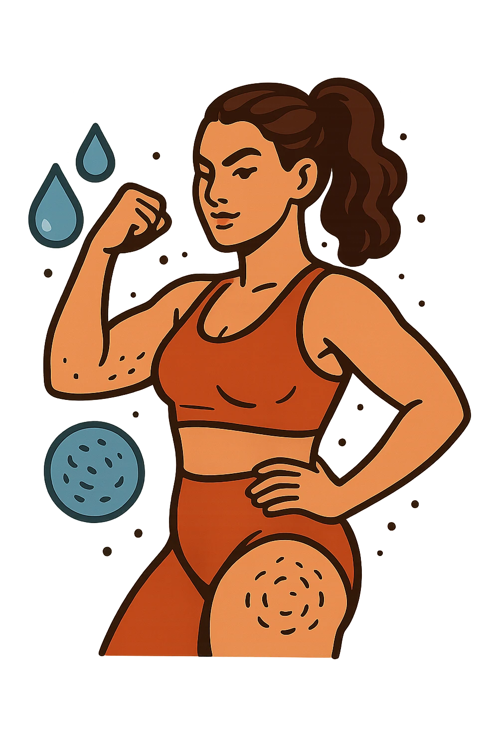 Donna combatte cellulite e ritenzione emoji