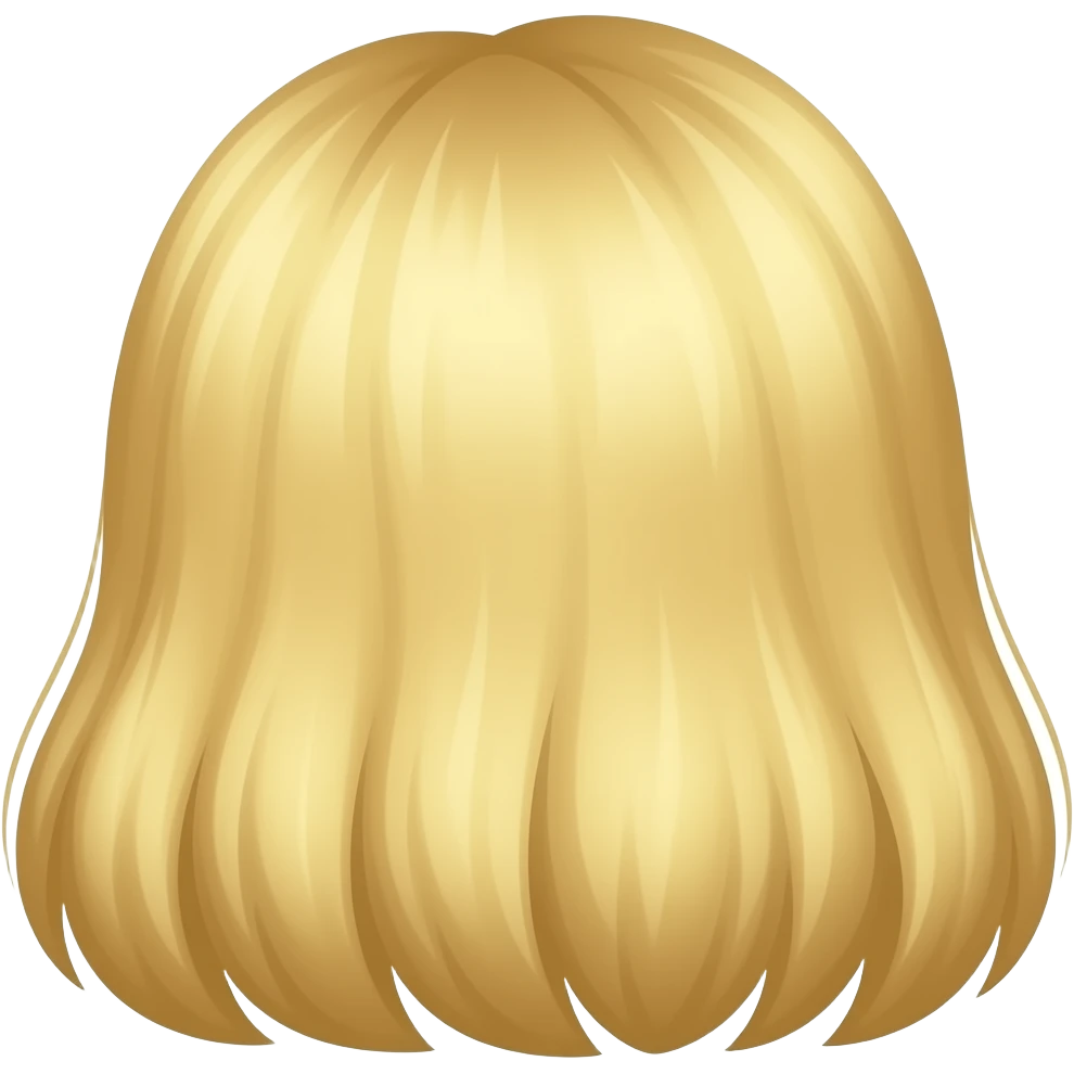 Blonde hair line no people emoji