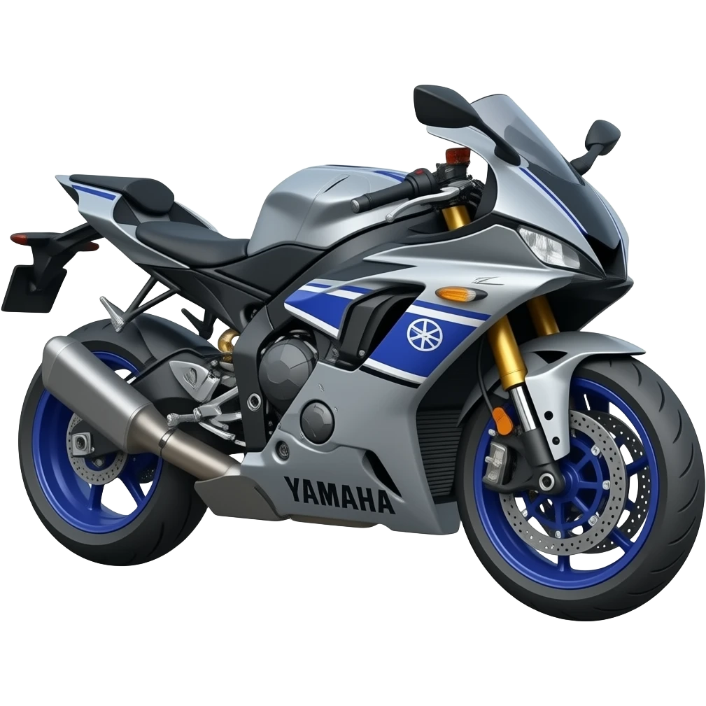 Мотоцикл yamaha серый emoji