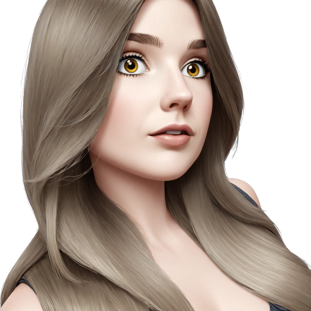 realistic portrait of girl emoji