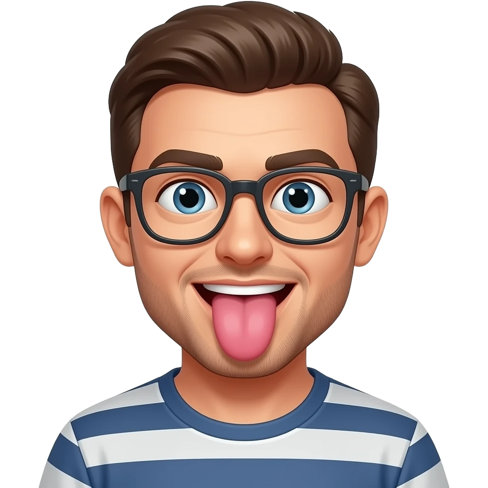 Freaky tounge face emoji