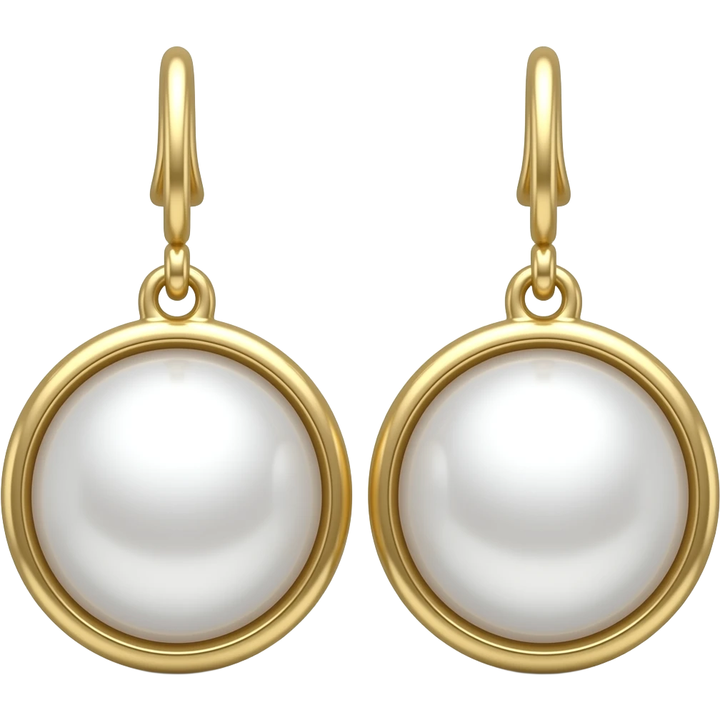 pearl earrings emoji