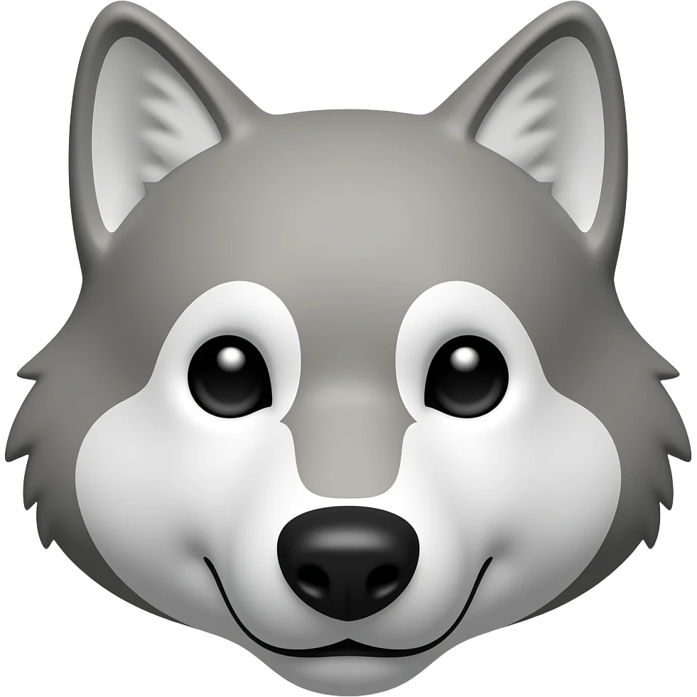 Wolf face emoji