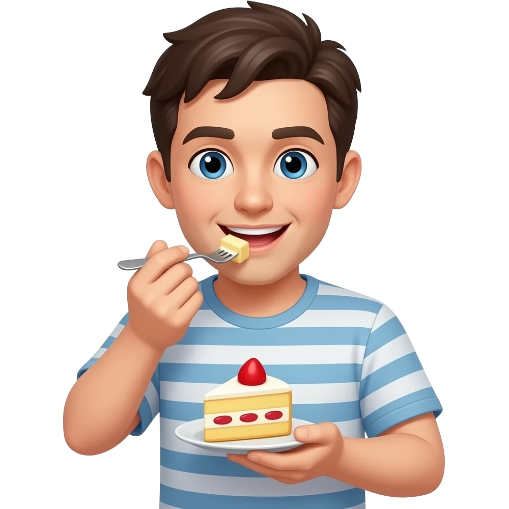 In the morning we eat cake emoji