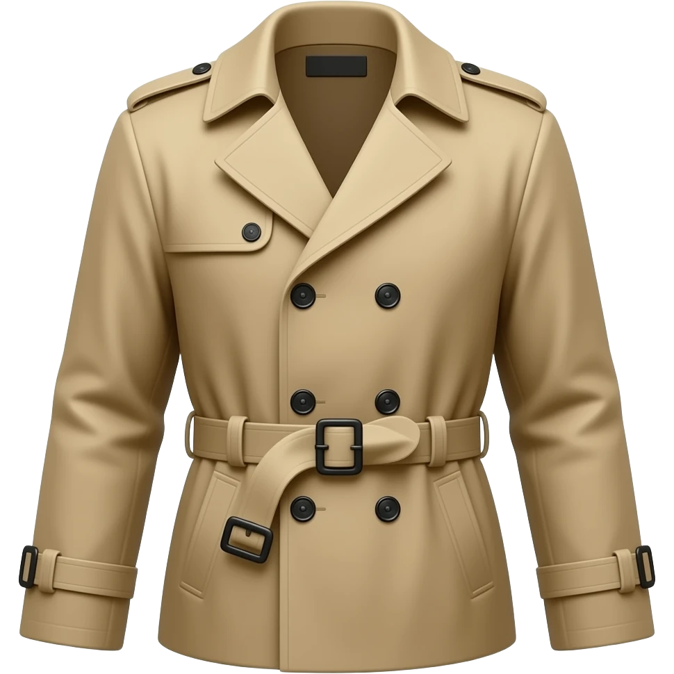 trench coat with no belt emoji
