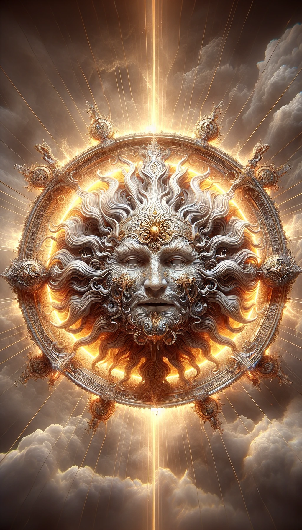 il sole è dio, iperrealistico 4k emoji