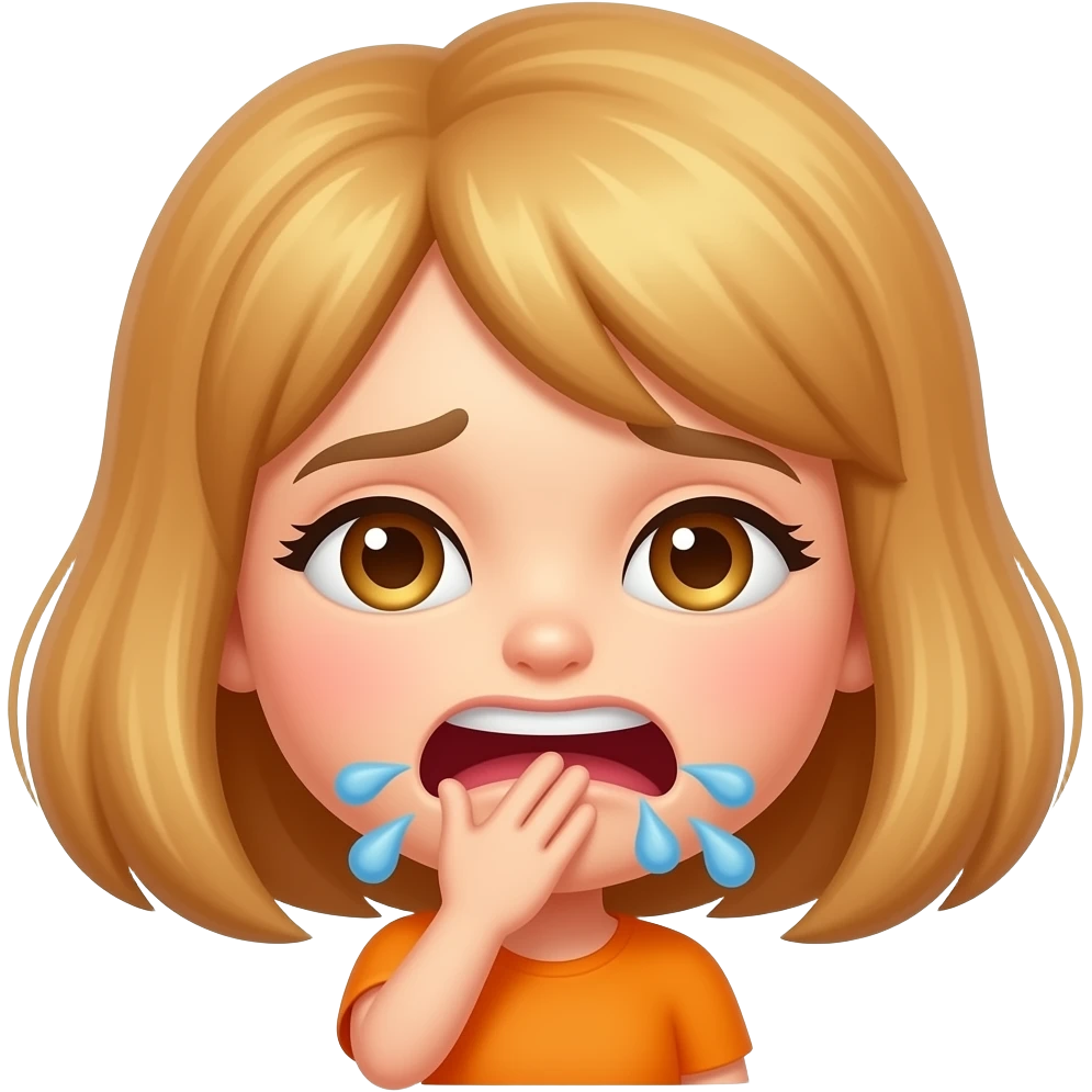 make a girl emoji choking herself emoji