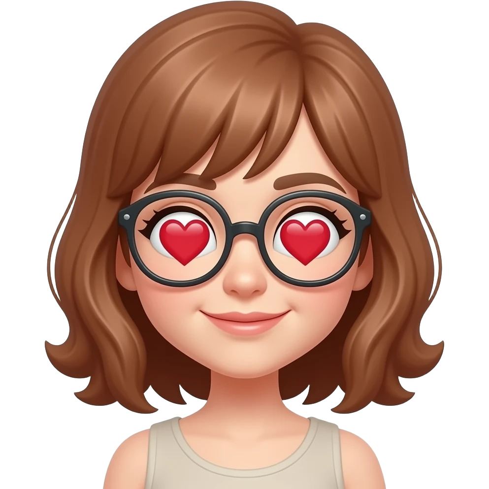 emoji with hearts as eyes emoji