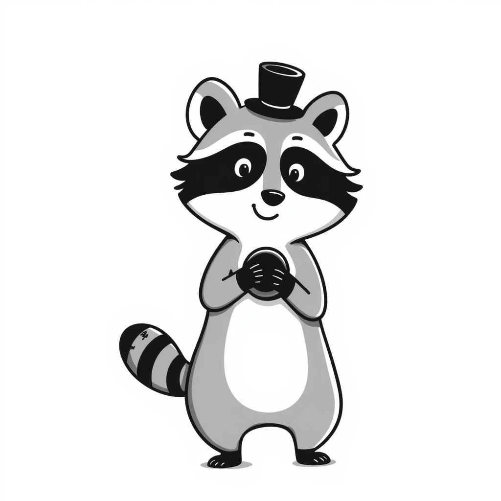 Raccoon emoji