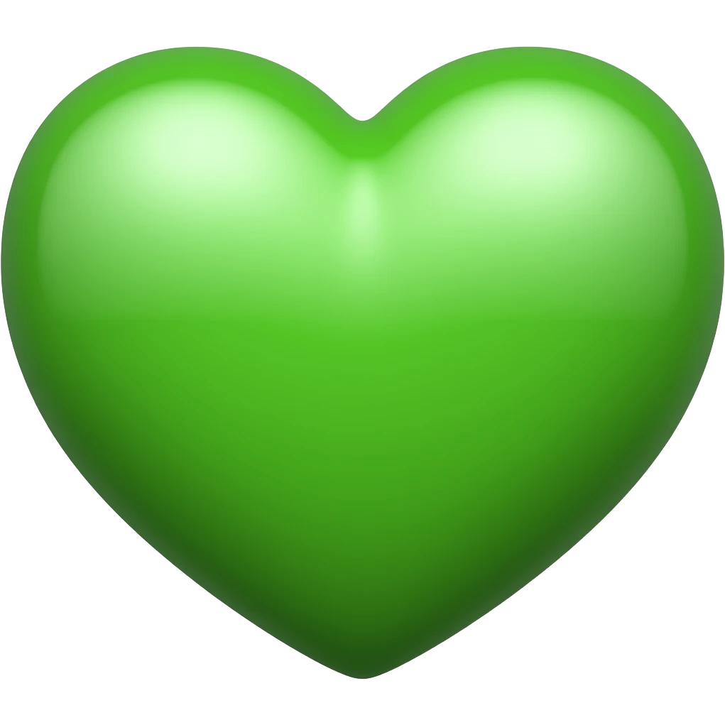 Green heart emoji