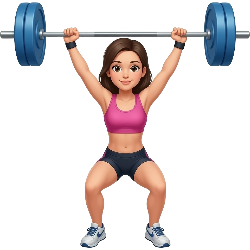 une fille qui fait du crossfit emoji