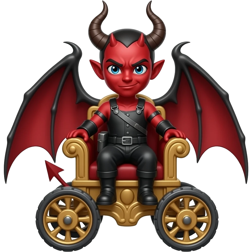 devil on a chariot emoji