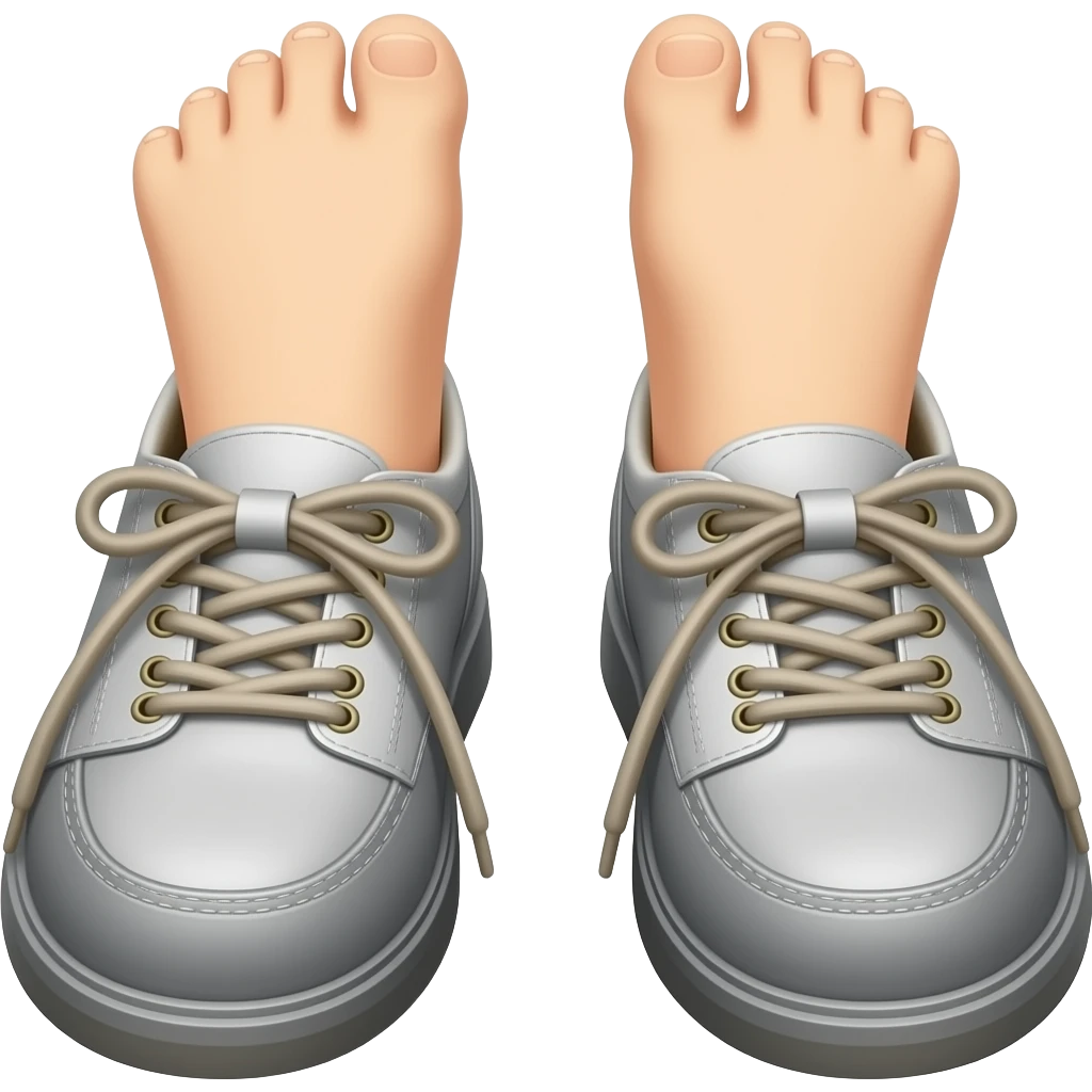 Toes hanging out of shoes emoji