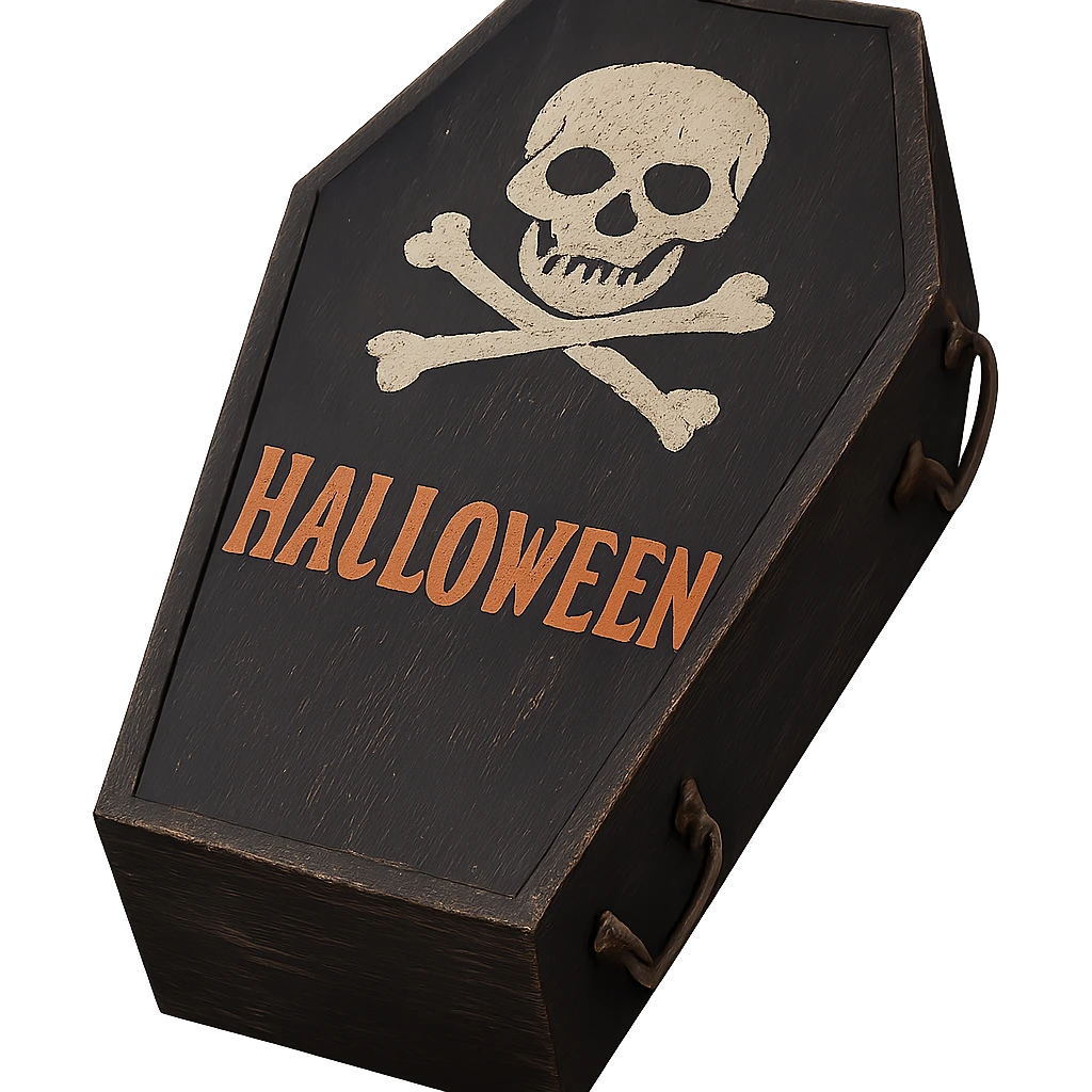 Halloween coffin , remove background emoji