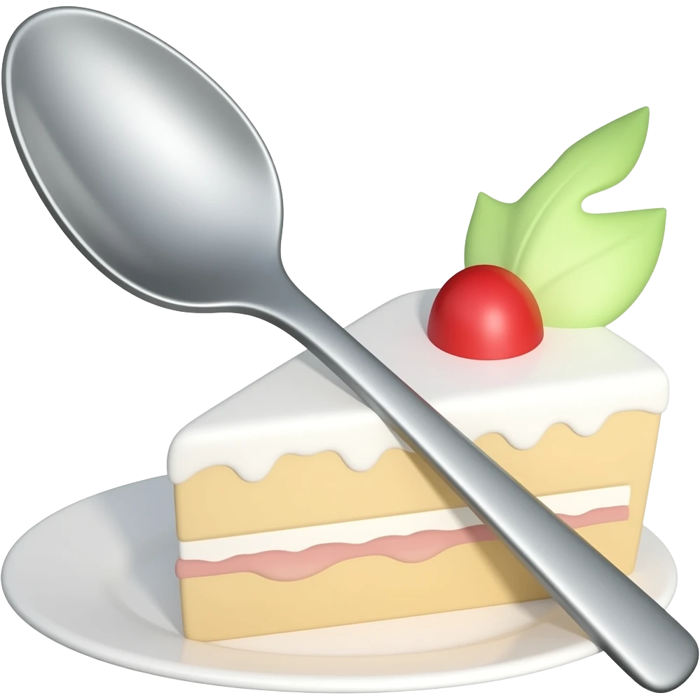 colher de bolo emoji