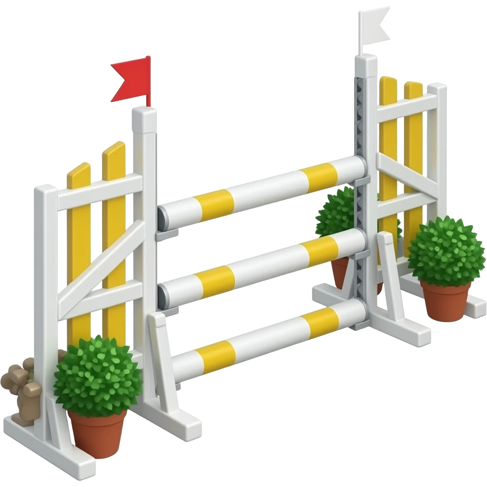 Barre d’obstacle CSO équitation emoji