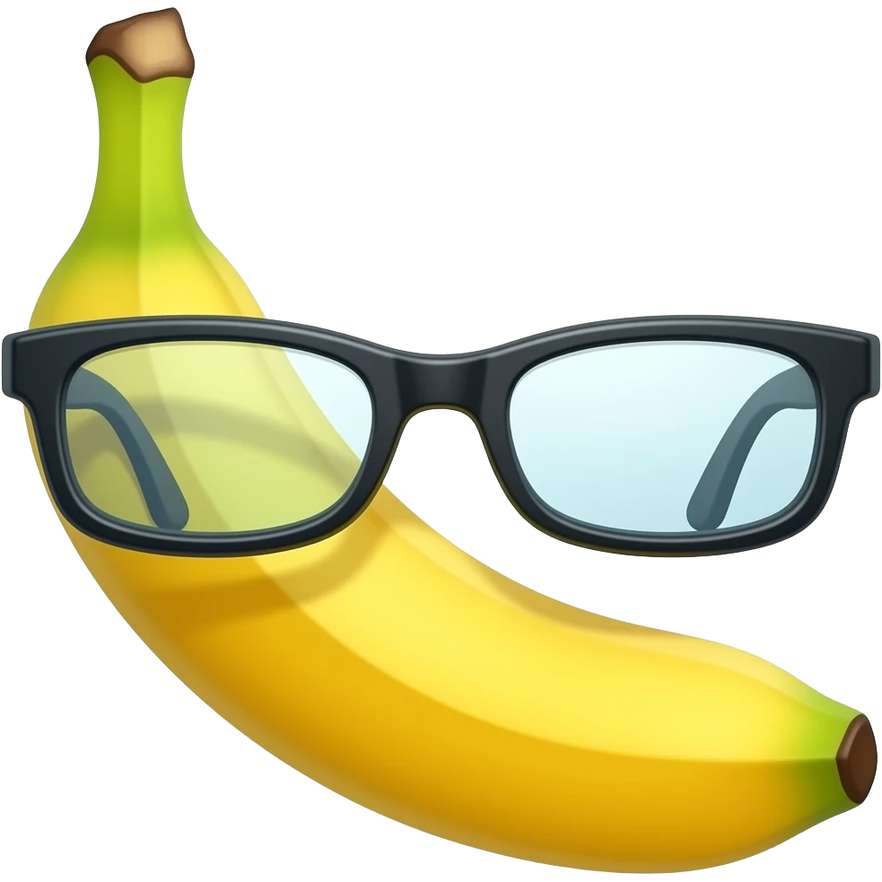 banane à lunette emoji