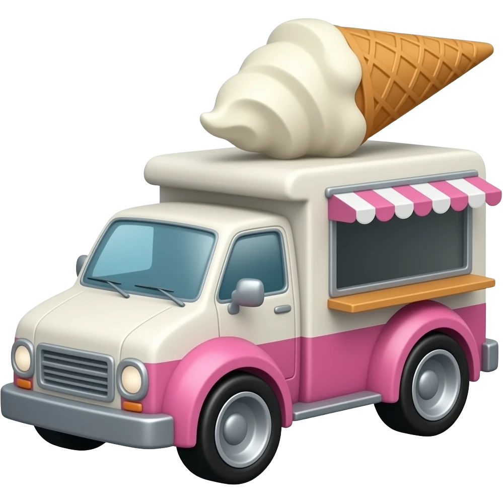 Hotwheels ice cream truck emoji