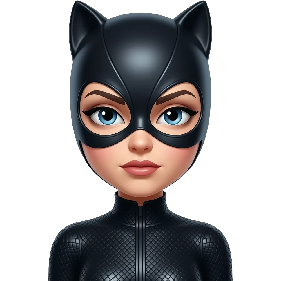 serious catwoman emoji