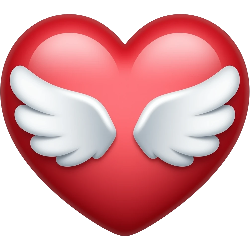 Heart wings emoji