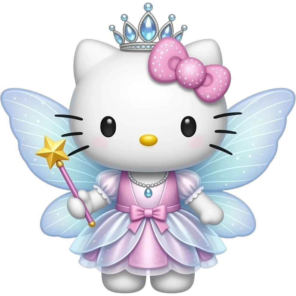 Hello kitty fairy emoji