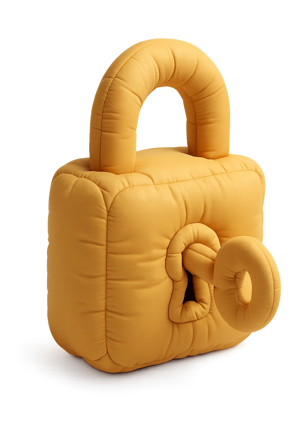 Closed padlock with a key inserted into it emoji