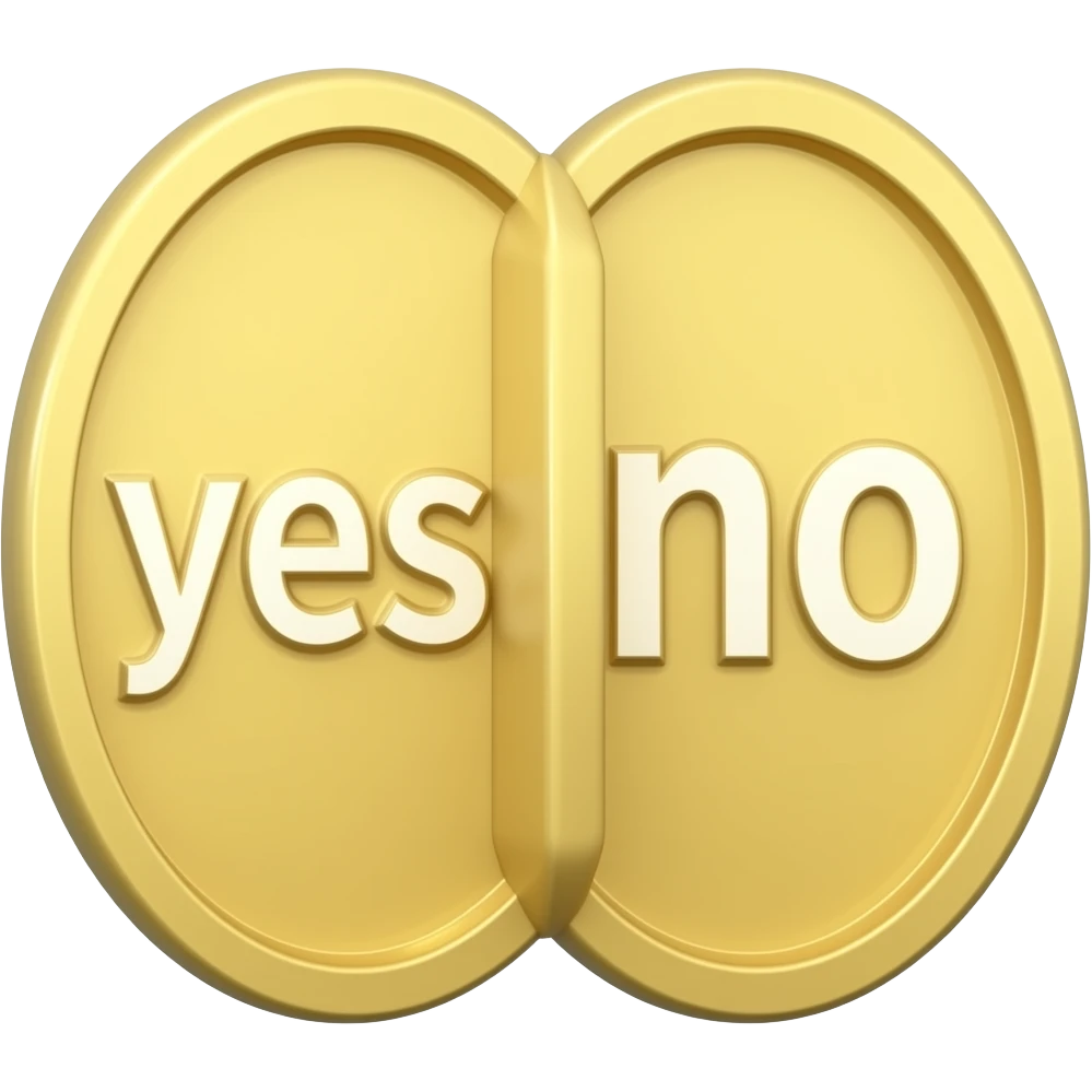 yes/no coin emoji
