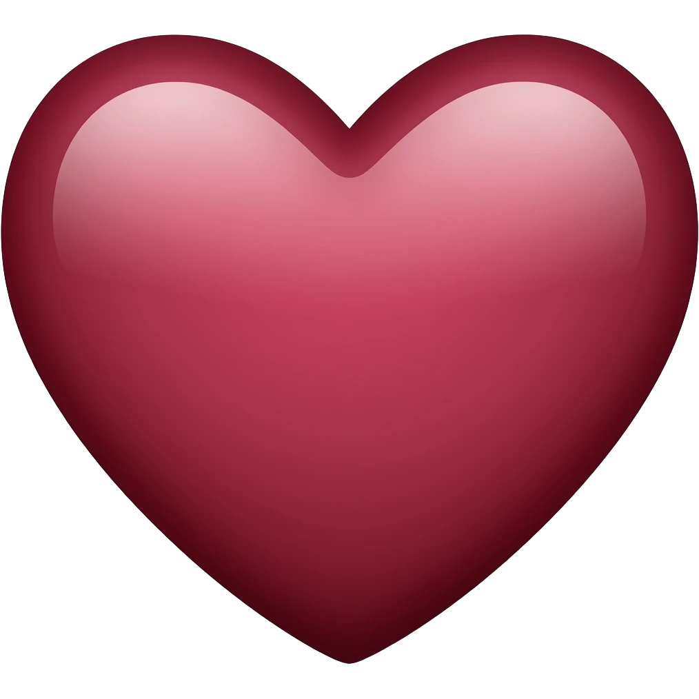 Love maroon emoji