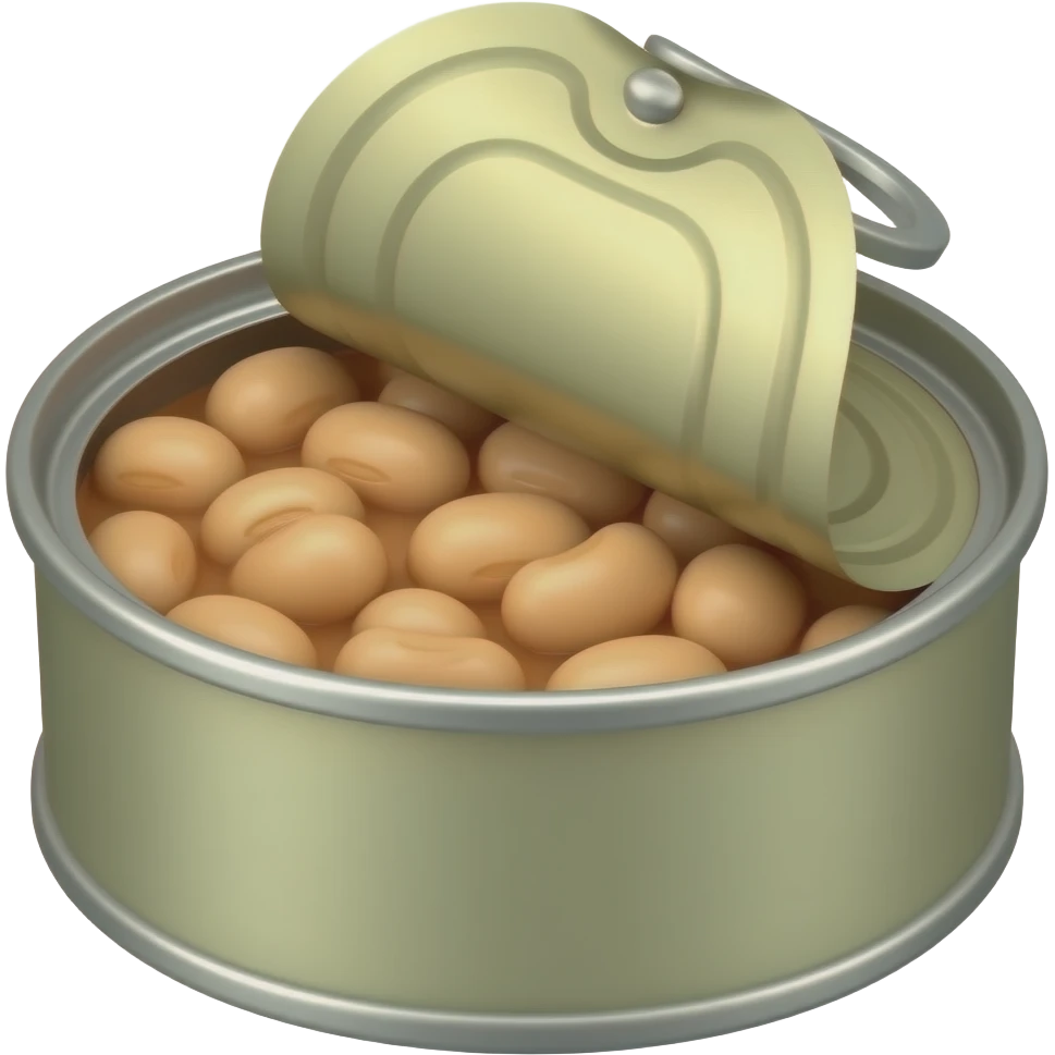 empty can of beans sharp edge emoji