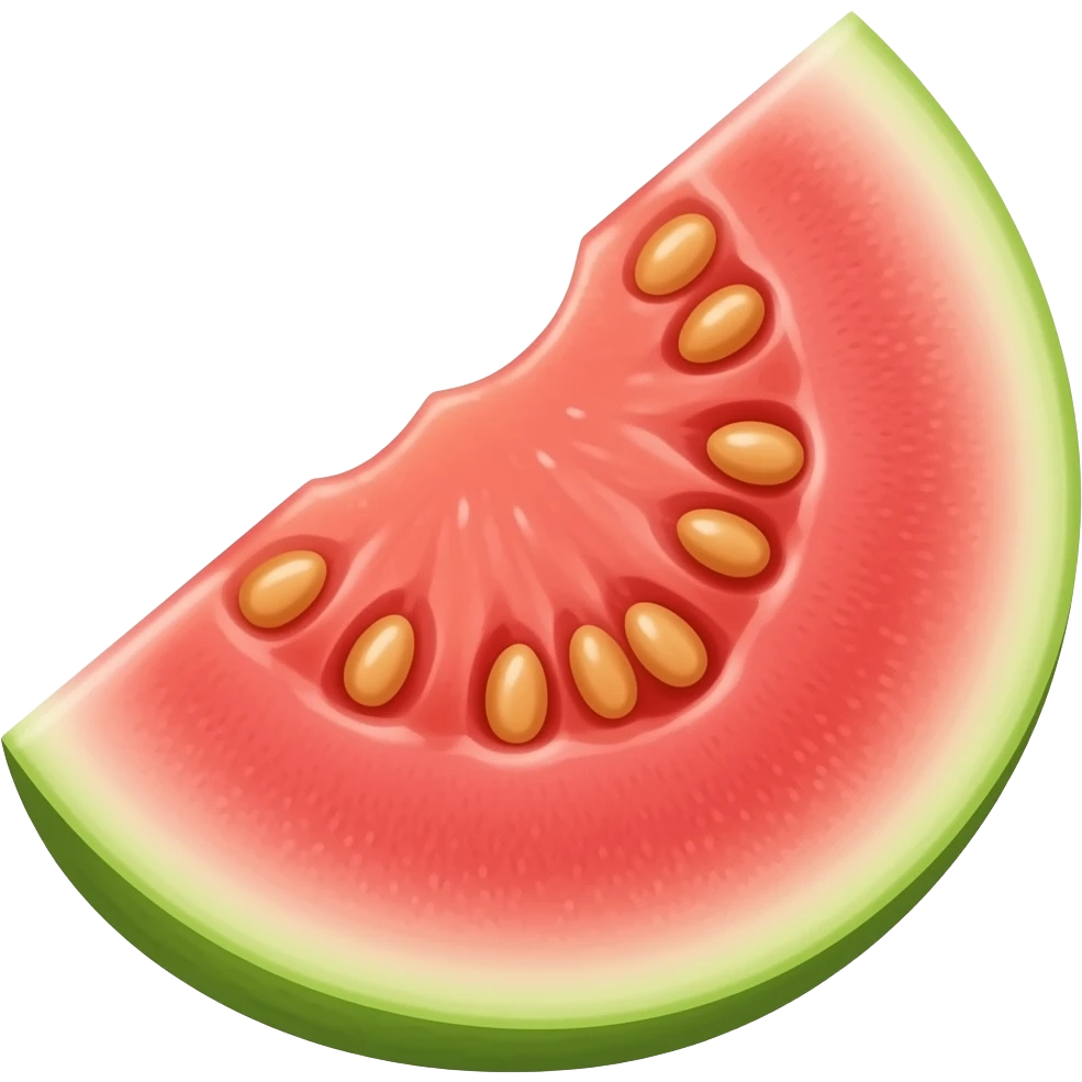 Slice of guava emoji