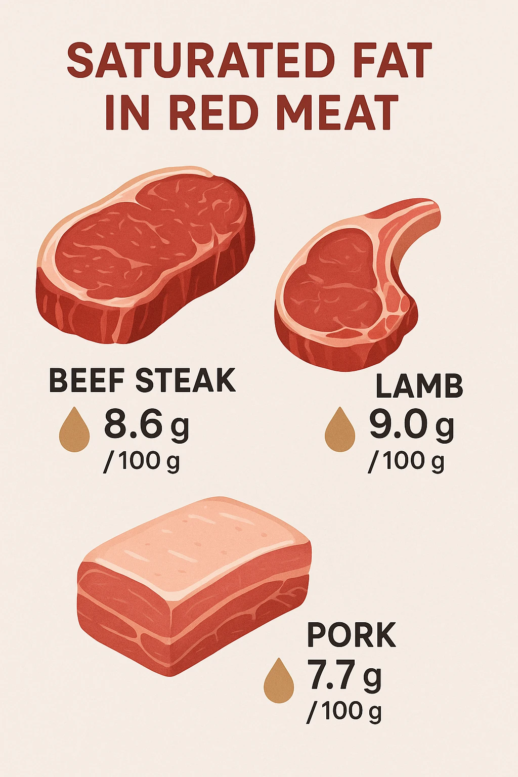 grassi saturi carne rossa emoji