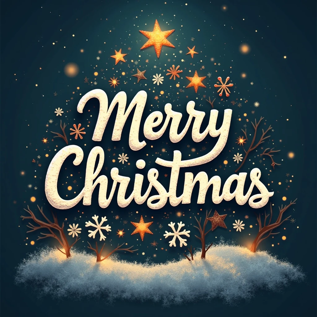 Merry christmas text, remove background emoji