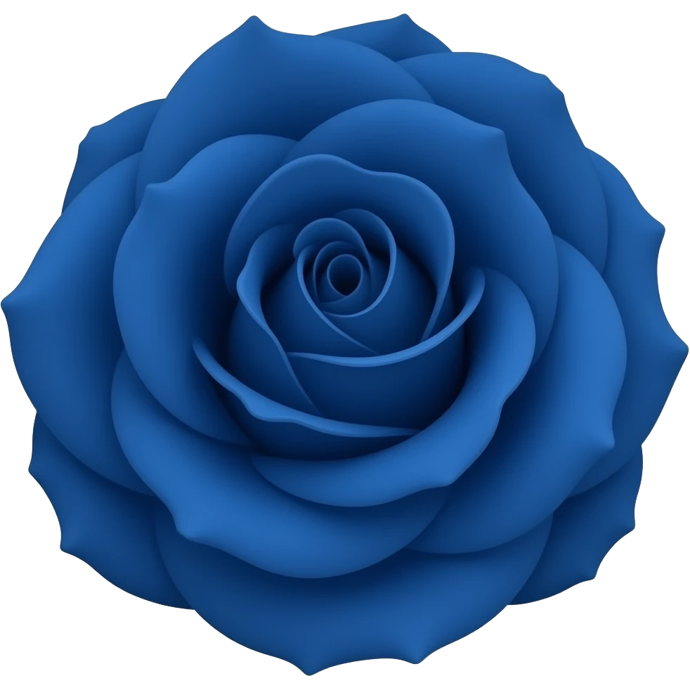 Dark blue rose emoji